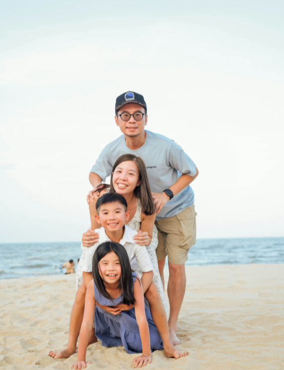 Family celebrating together